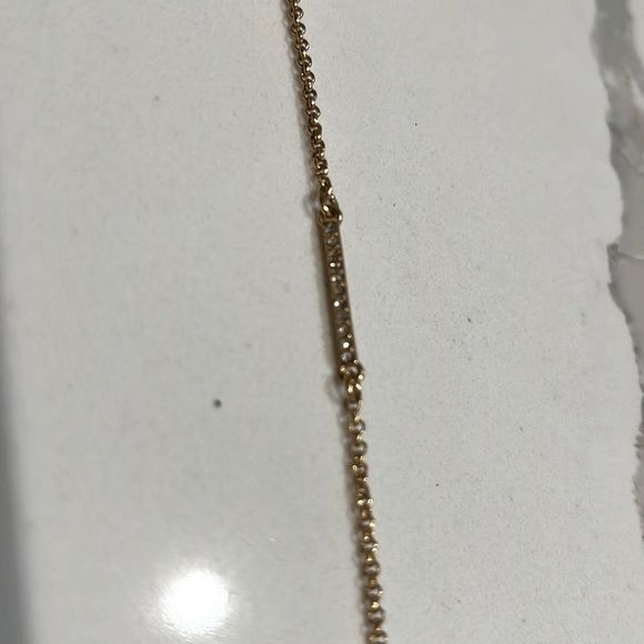 Kate Spade 34” gold, black and pave CZ necklace. Excellent condition! NWOT - Picture 6 of 9